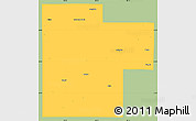 Savanna Style Simple Map of Creek County, single color outside