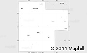 Silver Style Simple Map of Creek County