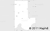 Silver Style Simple Map of Ellis County