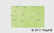 Physical 3D Map of Garfield County, single color outside