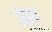 Classic Style 3D Map of Greer County, single color outside
