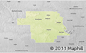 Physical 3D Map of Greer County, desaturated