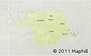 Physical 3D Map of Greer County, lighten, semi-desaturated