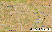Satellite 3D Map of Greer County
