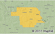 Savanna Style 3D Map of Greer County