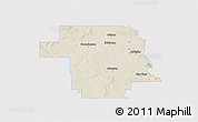 Shaded Relief 3D Map of Greer County, single color outside