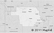 Silver Style 3D Map of Greer County