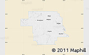 Classic Style Map of Greer County, single color outside