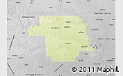 Physical Map of Greer County, desaturated