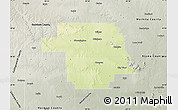 Physical Map of Greer County, semi-desaturated
