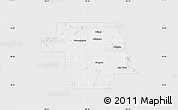 Silver Style Map of Greer County, single color outside