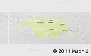 Physical Panoramic Map of Greer County, lighten, desaturated