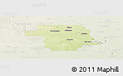Physical Panoramic Map of Greer County, lighten