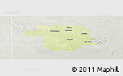 Physical Panoramic Map of Greer County, lighten, semi-desaturated