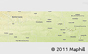 Physical Panoramic Map of Greer County