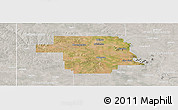Satellite Panoramic Map of Greer County, lighten, semi-desaturated