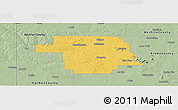 Savanna Style Panoramic Map of Greer County