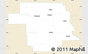 Classic Style Simple Map of Greer County, single color outside
