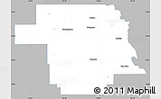 Gray Simple Map of Greer County, single color outside