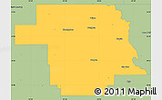 Savanna Style Simple Map of Greer County