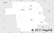Silver Style Simple Map of Greer County
