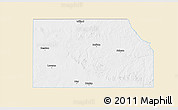 Classic Style 3D Map of Harper County, single color outside