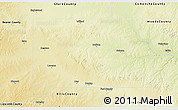 Physical 3D Map of Harper County