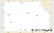 Classic Style Simple Map of Harper County, single color outside