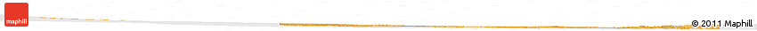 Political Shades Horizon Map of Oklahoma, single color outside
