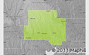 Physical Map of Johnston County, desaturated
