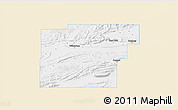 Classic Style 3D Map of Latimer County, single color outside