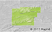 Physical 3D Map of Latimer County, lighten, desaturated