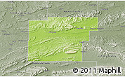 Physical 3D Map of Latimer County, semi-desaturated