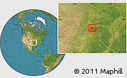 Satellite Location Map of Latimer County