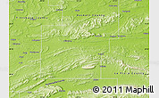 Physical Map of Latimer County