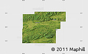 Satellite Map of Latimer County, single color outside