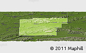 Physical Panoramic Map of Latimer County, darken