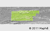 Physical Panoramic Map of Latimer County, desaturated