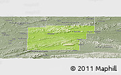 Physical Panoramic Map of Latimer County, semi-desaturated