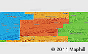 Political Panoramic Map of Latimer County