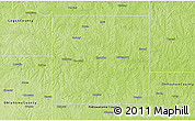 Physical 3D Map of Lincoln County