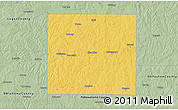 Savanna Style 3D Map of Lincoln County