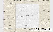 Classic Style Map of Lincoln County