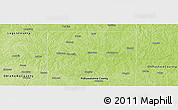 Physical Panoramic Map of Lincoln County