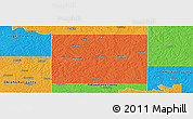 Political Panoramic Map of Lincoln County