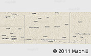 Shaded Relief Panoramic Map of Lincoln County