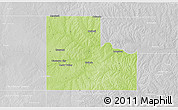 Physical 3D Map of Logan County, lighten, desaturated