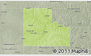 Physical 3D Map of Logan County, semi-desaturated