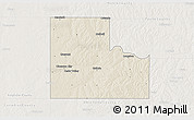 Shaded Relief 3D Map of Logan County, lighten