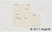 Shaded Relief 3D Map of Logan County, lighten, semi-desaturated